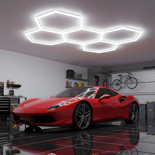 Luci led esagonali soffitto - led,
