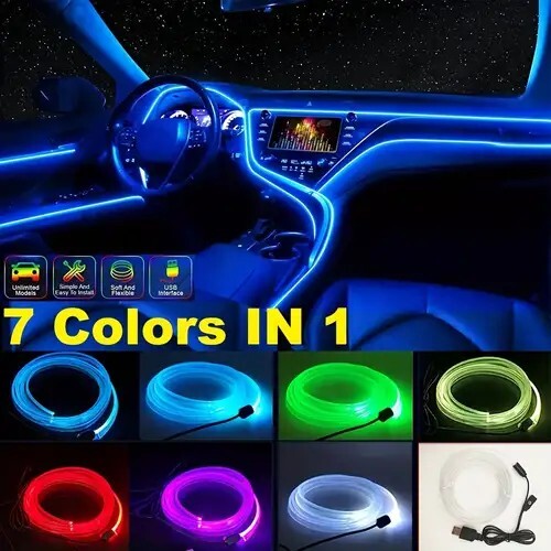 Striscia interni auto led - interni,