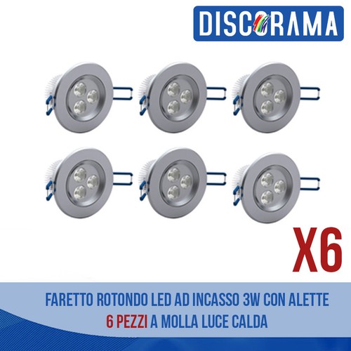 Faretto rotondo led incasso - rotondo,