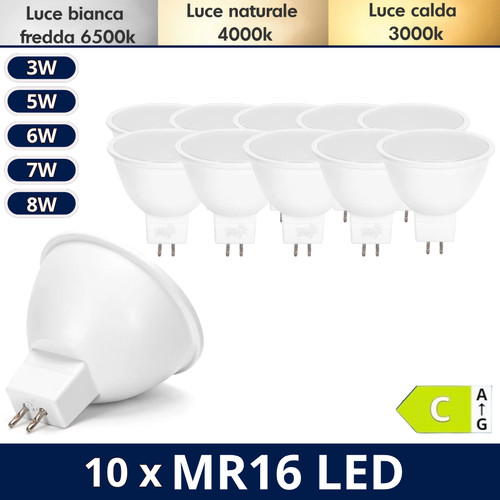 Lampadine mr16 gu5 - 10,
