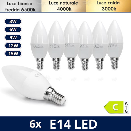 E14 lampadine led candela - e14,